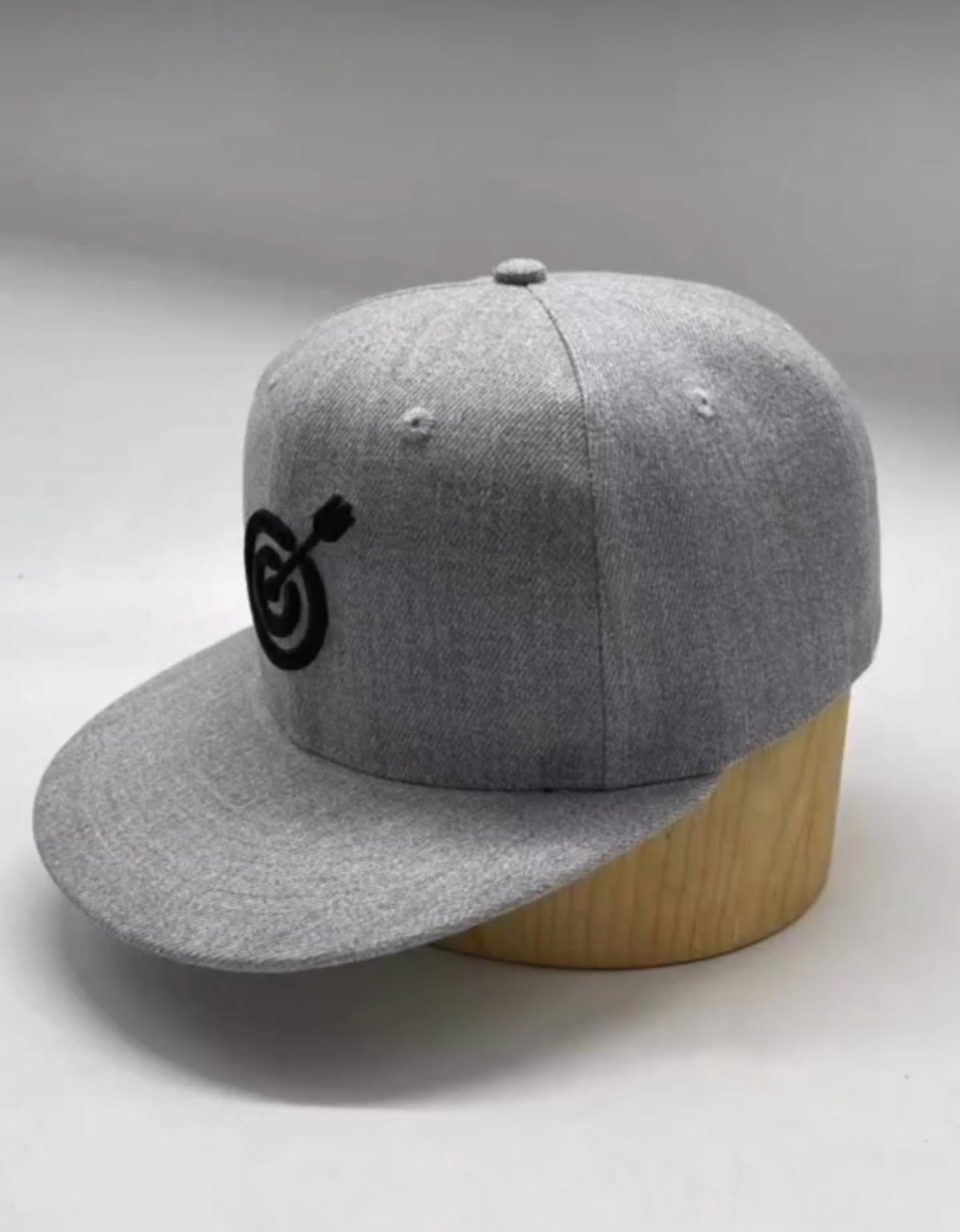Heather Grey Bullseye Embroidered Cap