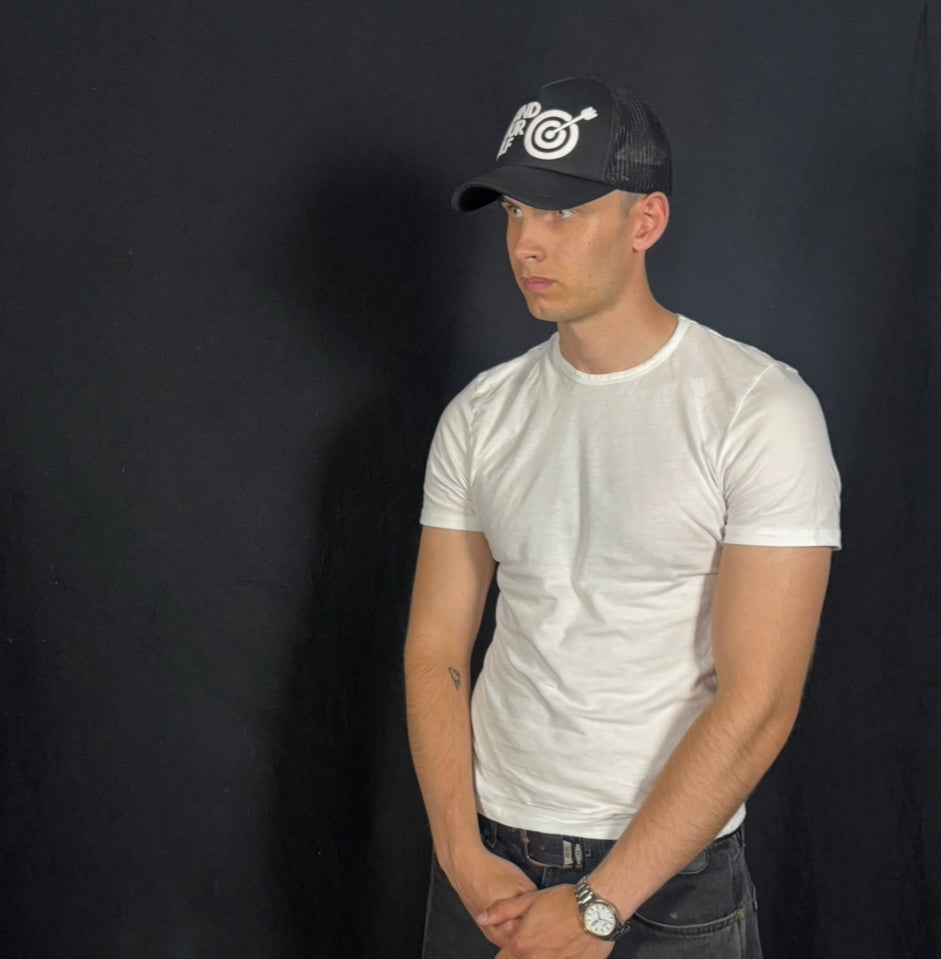 "Found Yourself Bullseye Trucker Cap - Precision Meets Purpose"