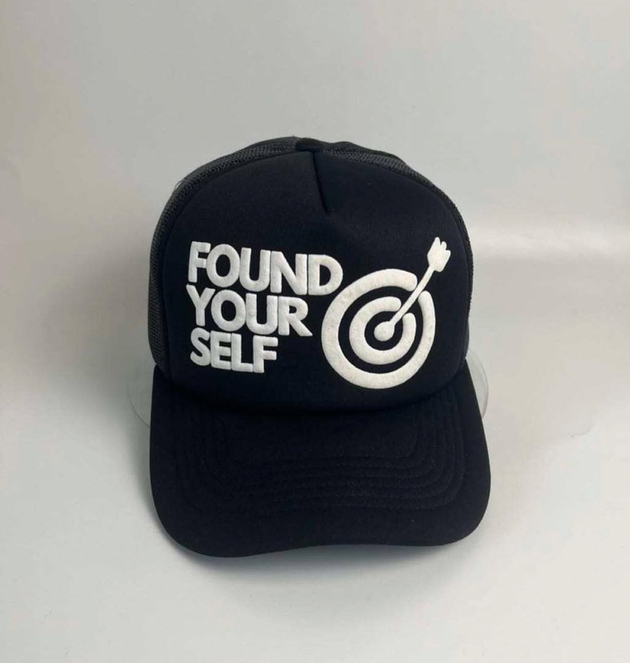 "Found Yourself Bullseye Trucker Cap - Precision Meets Purpose"